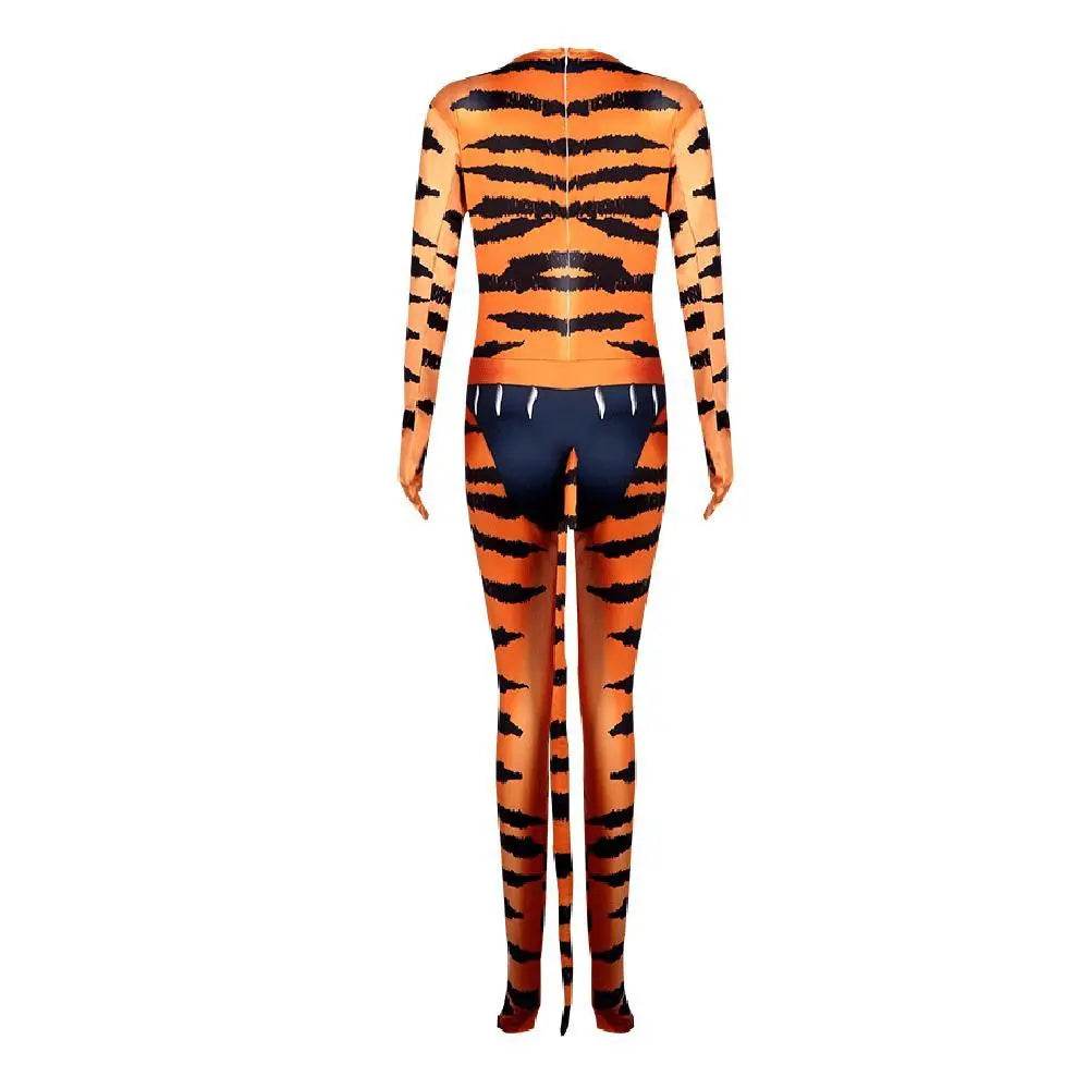 Tiger Stripes Animal Cosplay Zentai Costume Jumpsuit Bodysuit Outfits Adult - zzcosplay
