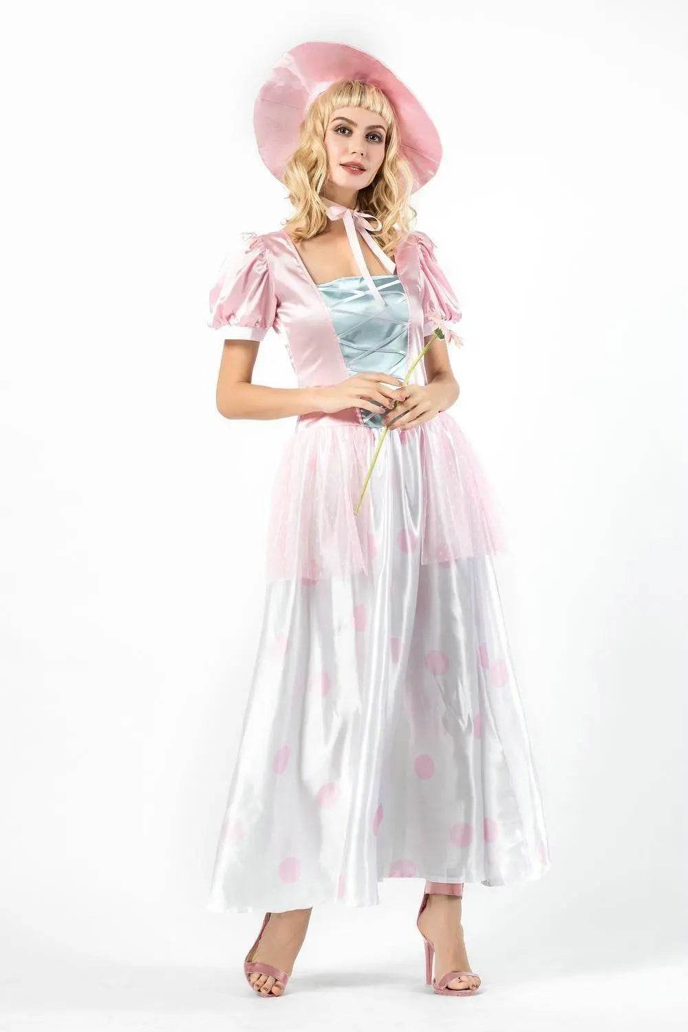 Toy Story 4 Adult Little Bo Peep Costume Cosplay Women Dress Halloween - zzcosplay