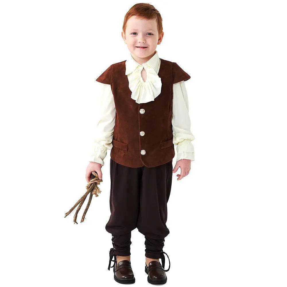 Vampire renaissance victorian pirate costume knight Children Halloween carnival for kids - zzcosplay