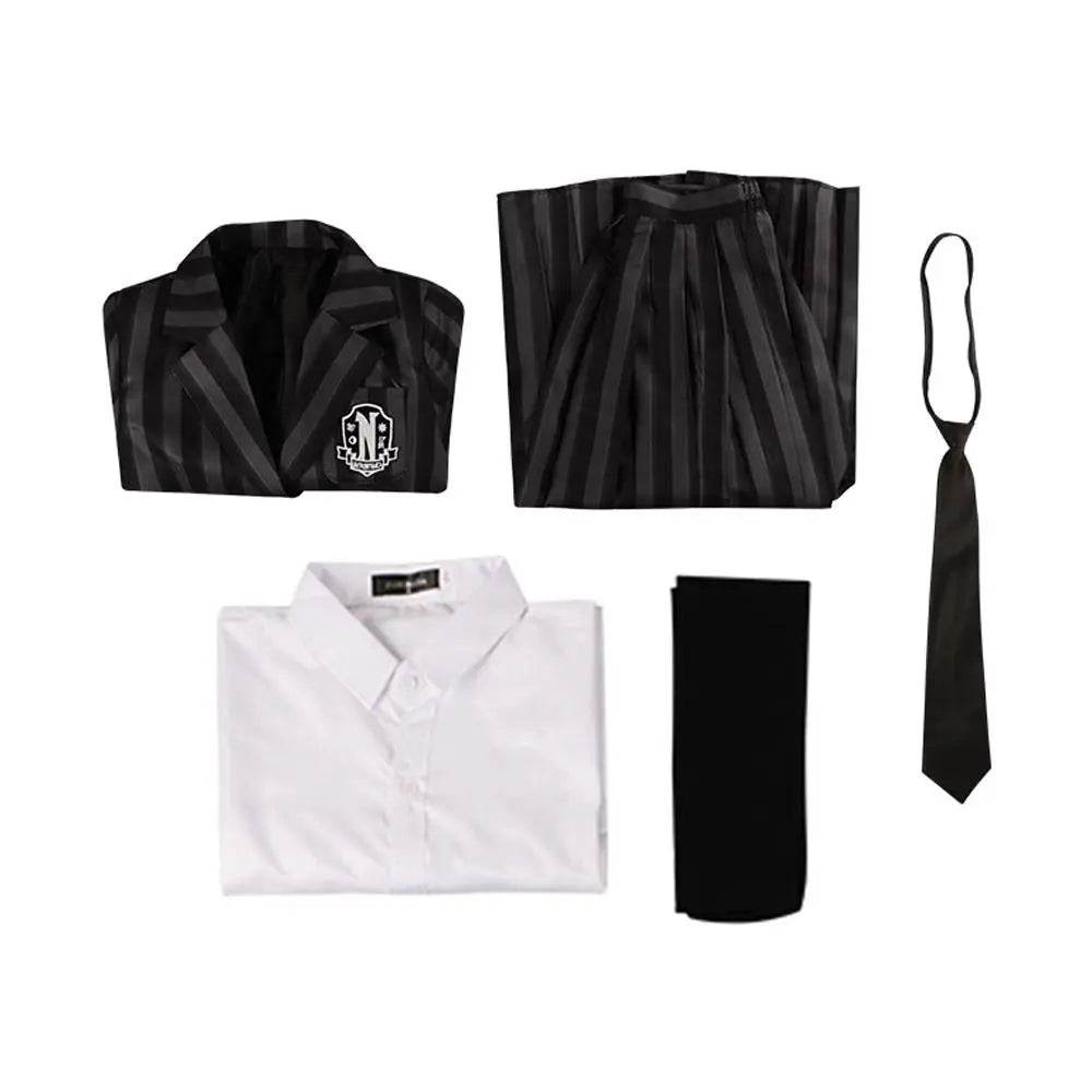 Wednesday Costume The Addams Family Cosplay Costumes Skirt Suit For Women - zzcosplay