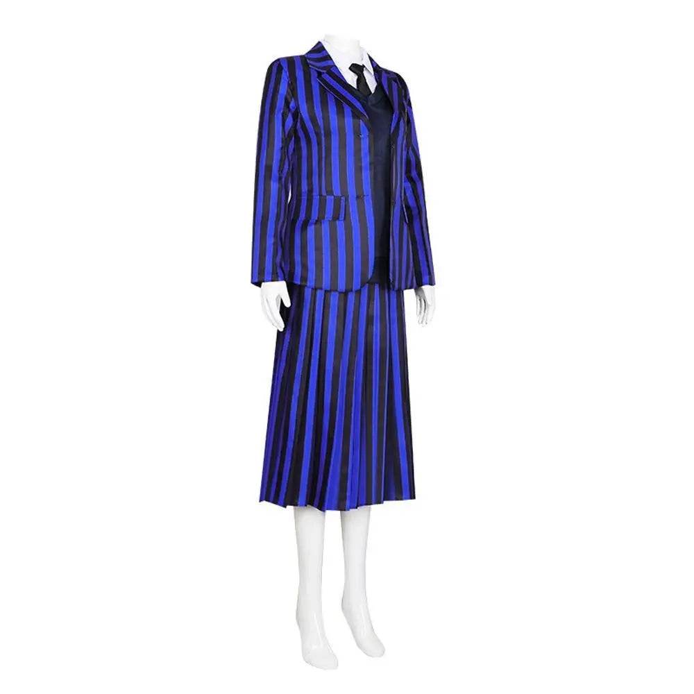 Wednesday Costume The Addams Family Cosplay Costumes Skirt Suit For Women - zzcosplay