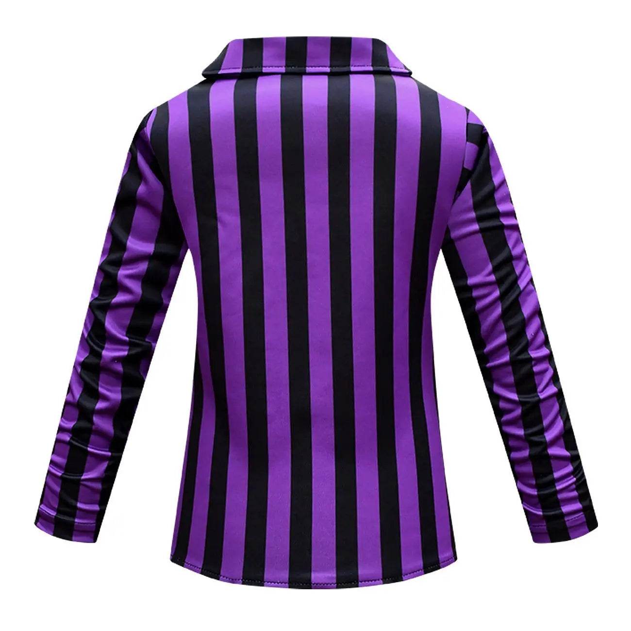 Wednesday Costume The Addams Family Cosplay Long Sleeve suit skirt For Kids - zzcosplay