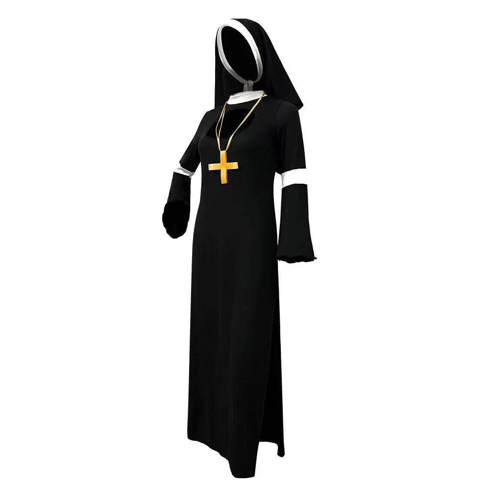 Women Nun Cosplay Halloween Costume - zzcosplay