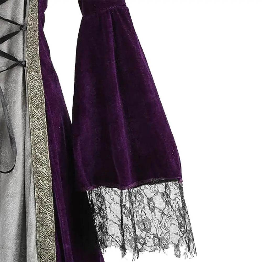 Womens Medieval Renaissance Costume Plus Size Medieval Role Play Dress - zzcosplay