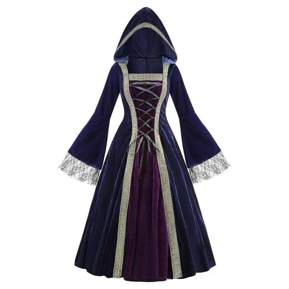Womens Medieval Renaissance Costume Plus Size Medieval Role Play Dress - zzcosplay