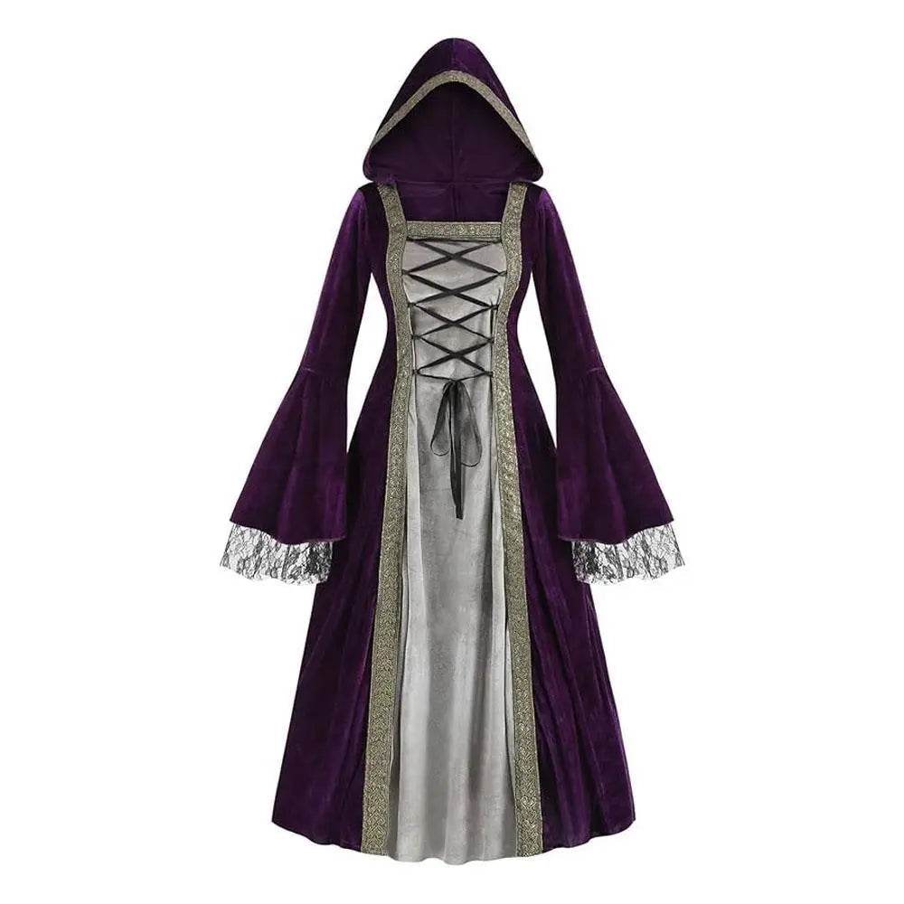 Womens Medieval Renaissance Costume Plus Size Medieval Role Play Dress - zzcosplay
