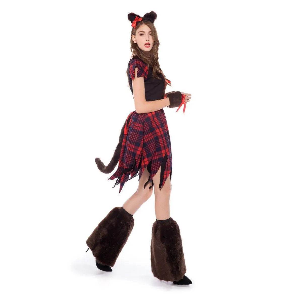 Womens Werewolf Costume Party Clubwear Halloween - zzcosplay