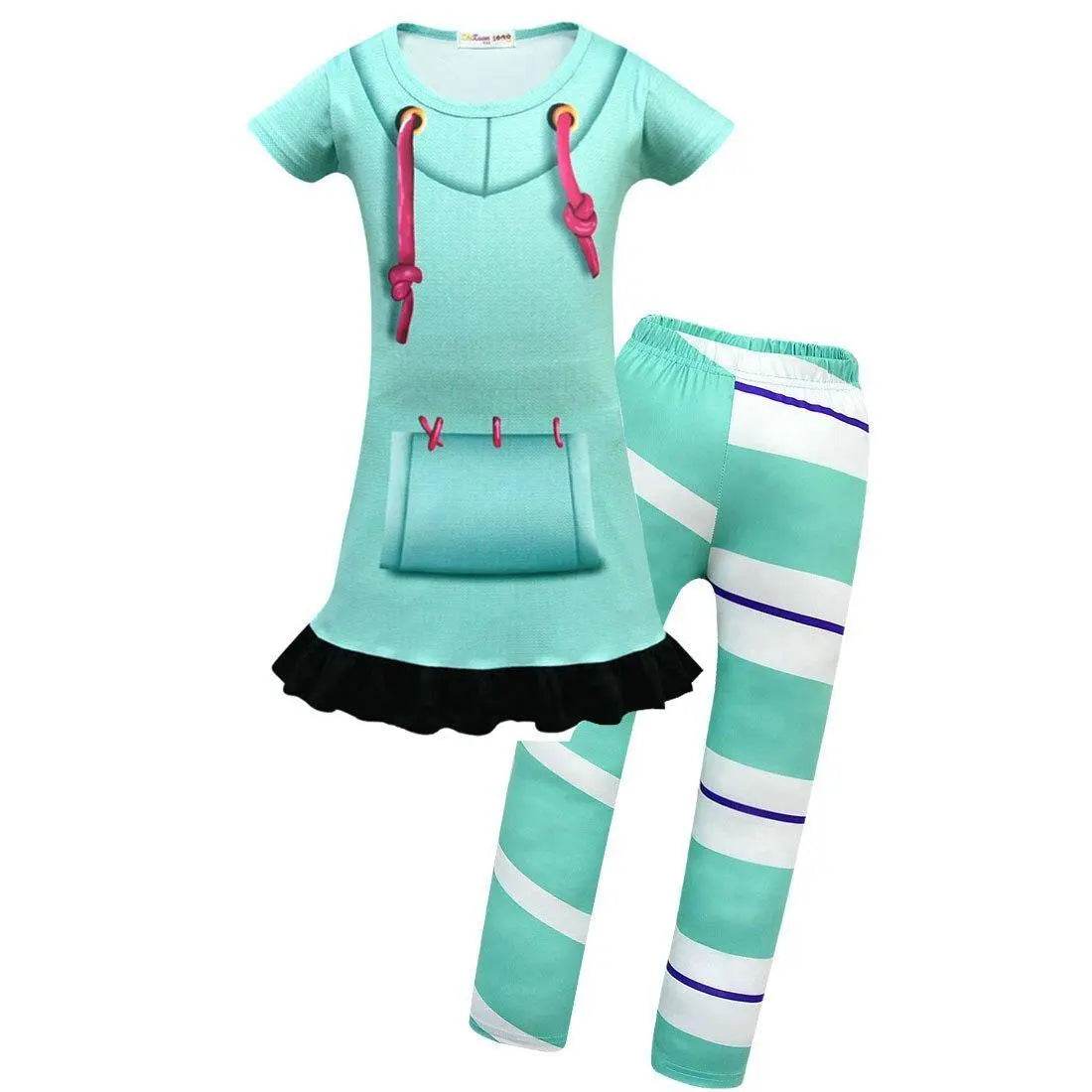 Wreck-It Ralph Vanellope von Schweetz Costume Girls Cosplay - zzcosplay