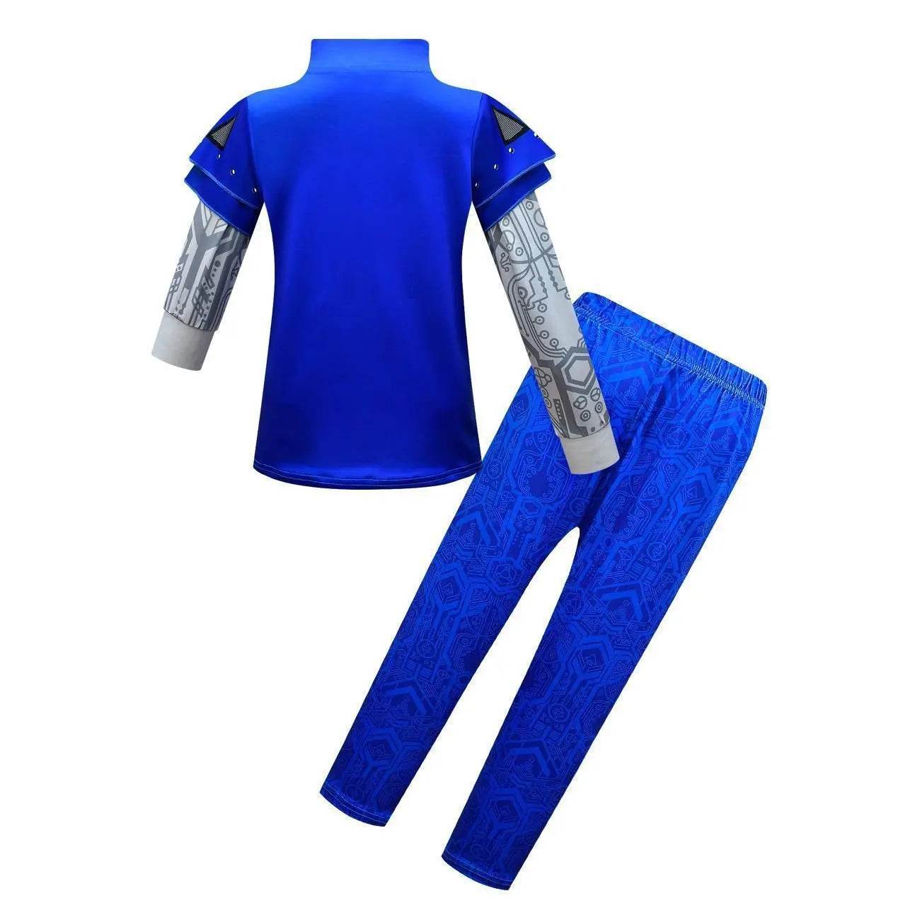 Zombies 3 Blue Cosplay Costume two piece set Bodysuit Outfits for kids - zzcosplay