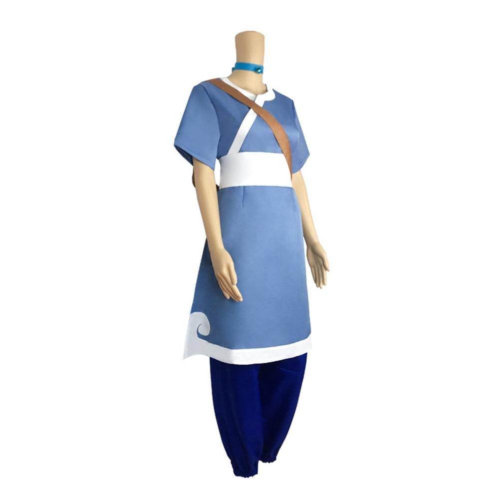 Anime Katara Avatar The Last Airbender Costume Party Carnival Cosplay Full Set - zzcosplay