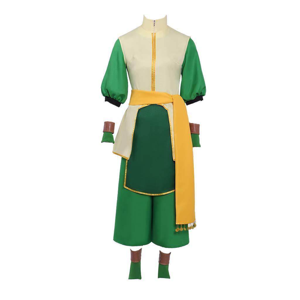 Anime Toph Beifong Avatar The Last Airbender Costume Party Carnival Cosplay Full Set - zzcosplay