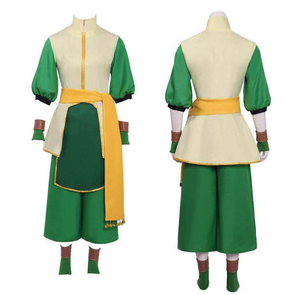 Anime Toph Beifong Avatar The Last Airbender Costume Party Carnival Cosplay Full Set - zzcosplay