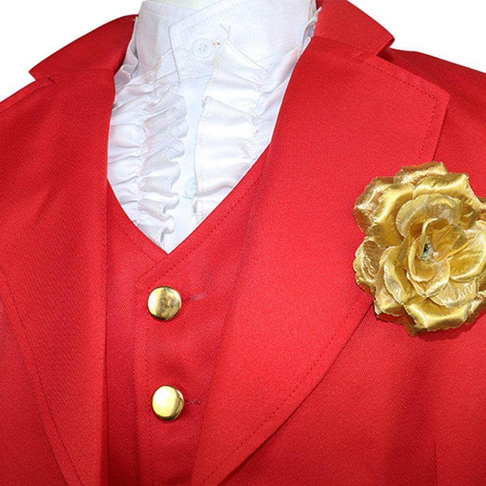 Beetlejuice 2 Michael Keaton Costume Red Suit for Men Kids Party Halloween - zzcosplay