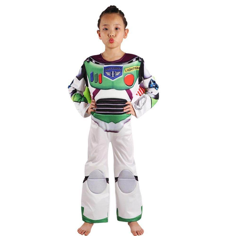Buzz Lightyear Toy Story Carnival Cosplay Costume Set For Kids Boys With Mask Wing - zzcosplay