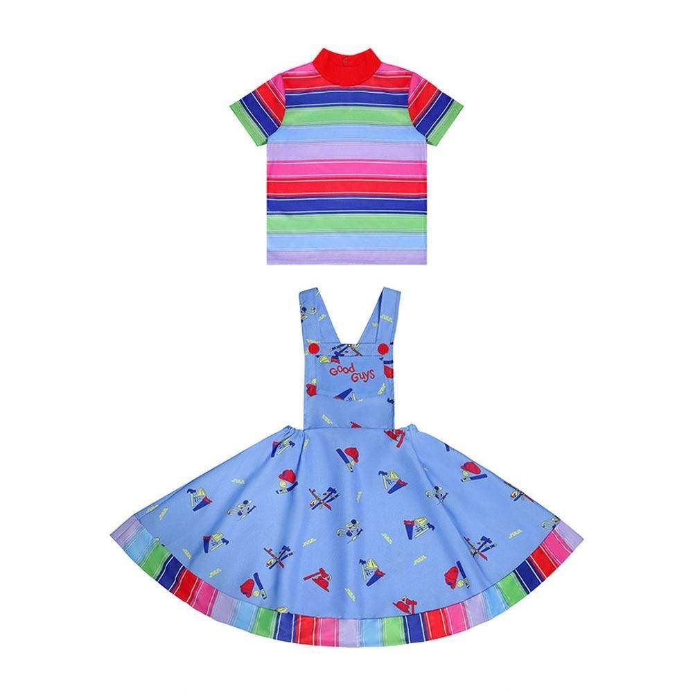 Chucky Season 2 Kids Dress Halloween Outfits Cosplay Costume - zzcosplay