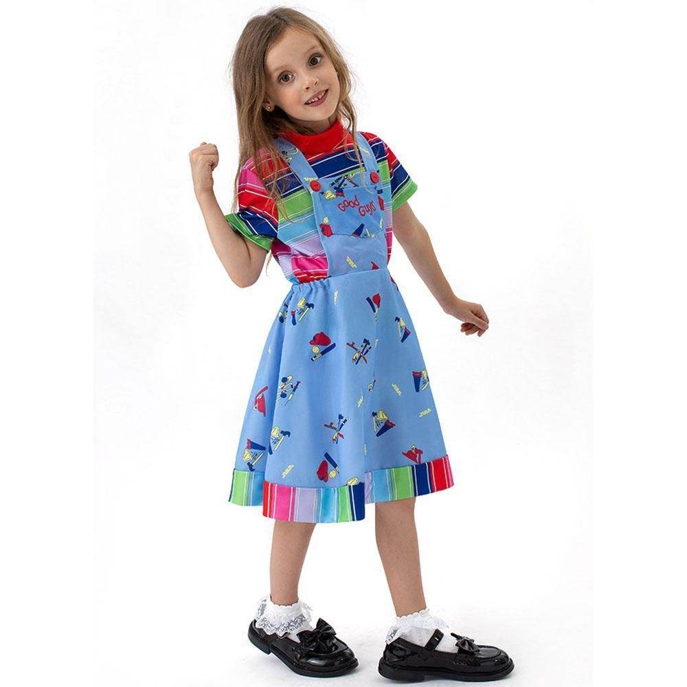 Chucky Season 2 Kids Dress Halloween Outfits Cosplay Costume - zzcosplay