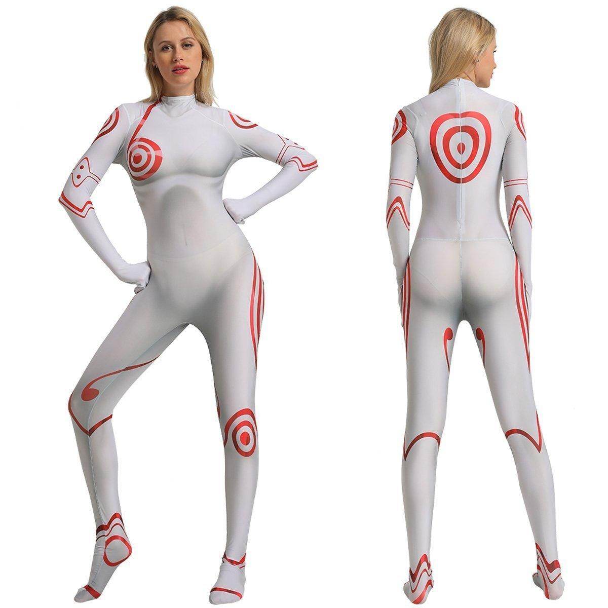 Deadman Wonderland Shiro Cosplay Costume Zentai Bodysuit for Halloween Party - zzcosplay