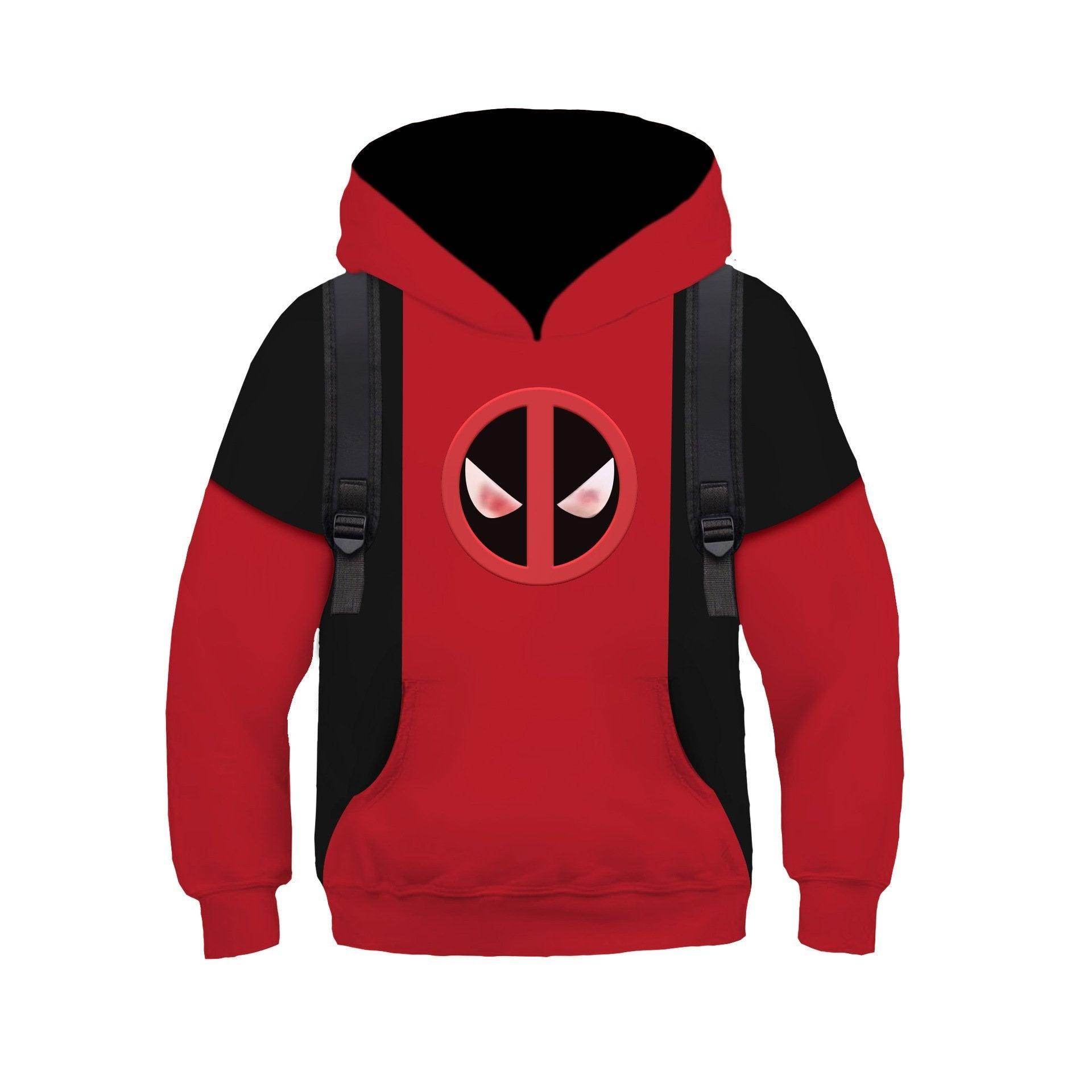 Deadpool and Wolverine Children 3D cartoon Sweater Jumpsuit cosplay - zzcosplay