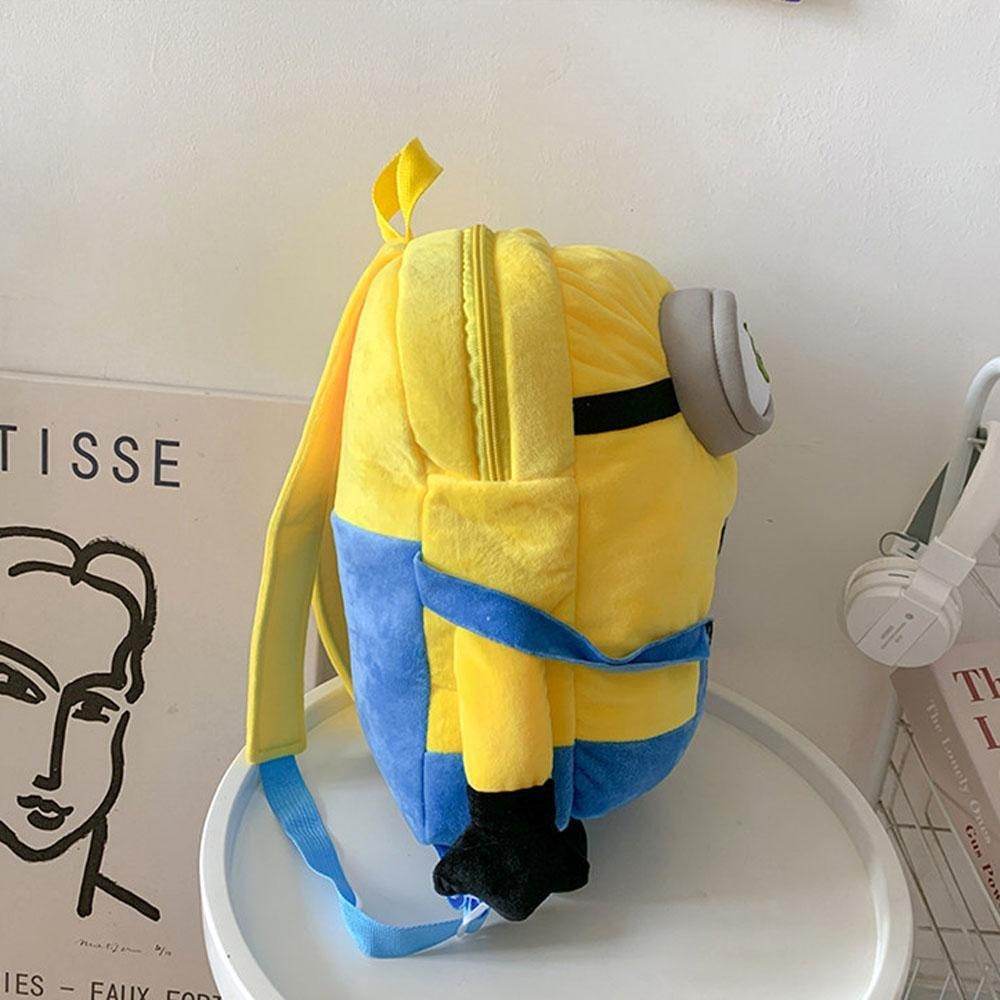 Despicable Me Minions Plush school bag large capacity student cartoon backpack - zzcosplay