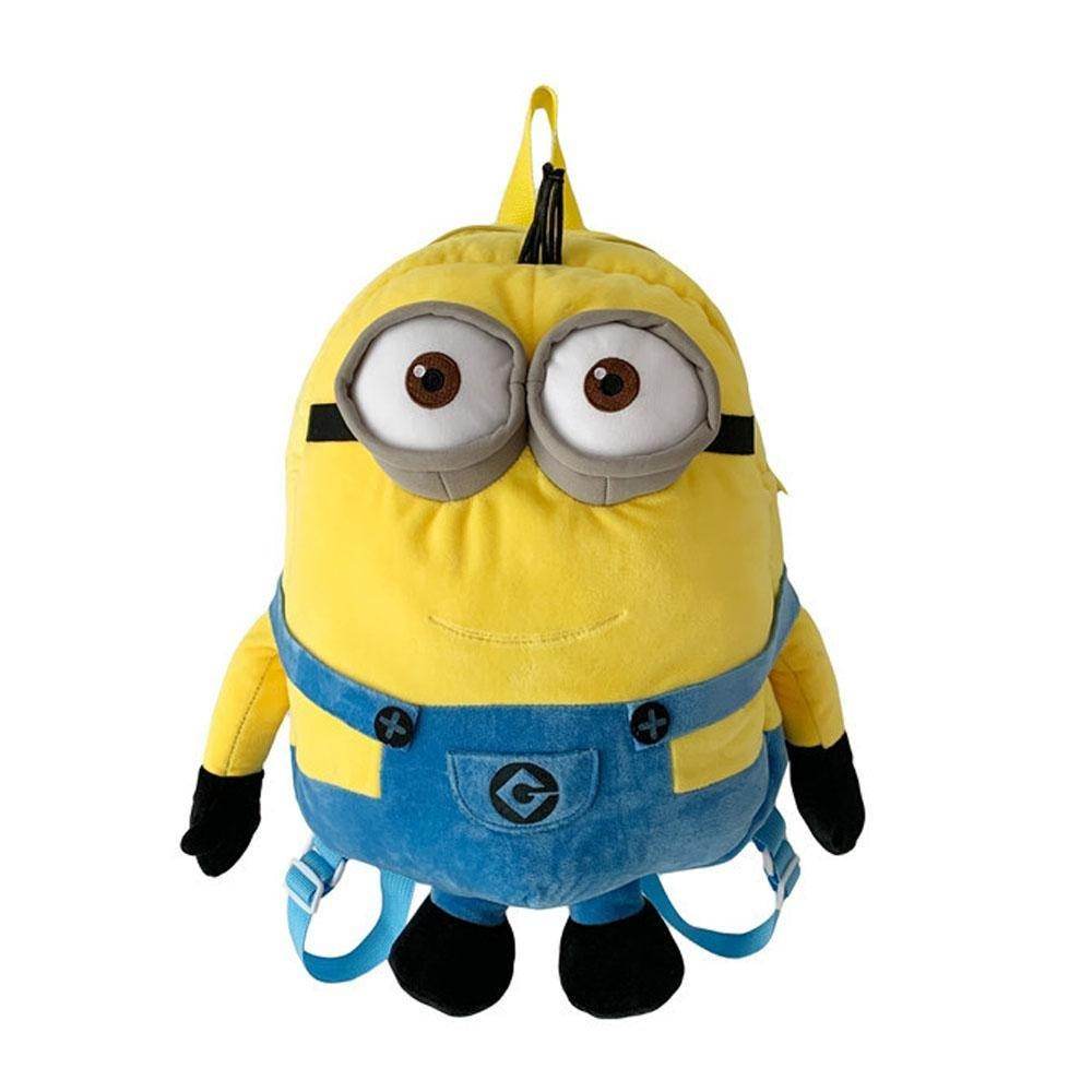Despicable Me Minions Plush school bag large capacity student cartoon backpack - zzcosplay