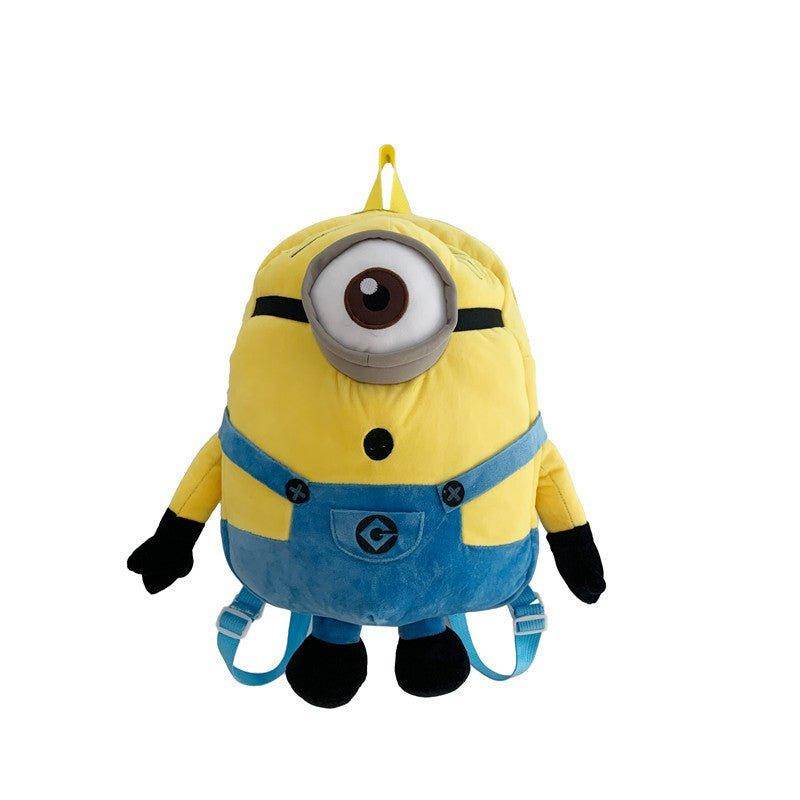 Despicable Me Minions Plush school bag large capacity student cartoon backpack - zzcosplay