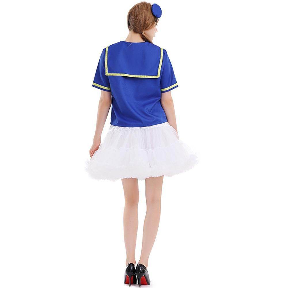 Duck Sailor Skirt Dress Cosplay Costumes Adult Full Set - zzcosplay