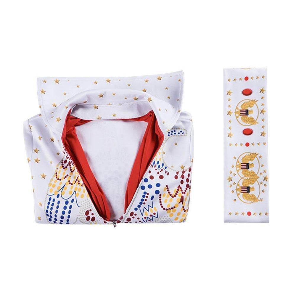 Elvis Presley Rock Singer Cosplay Costume for Halloween and Stage Performances Adult and Children - zzcosplay