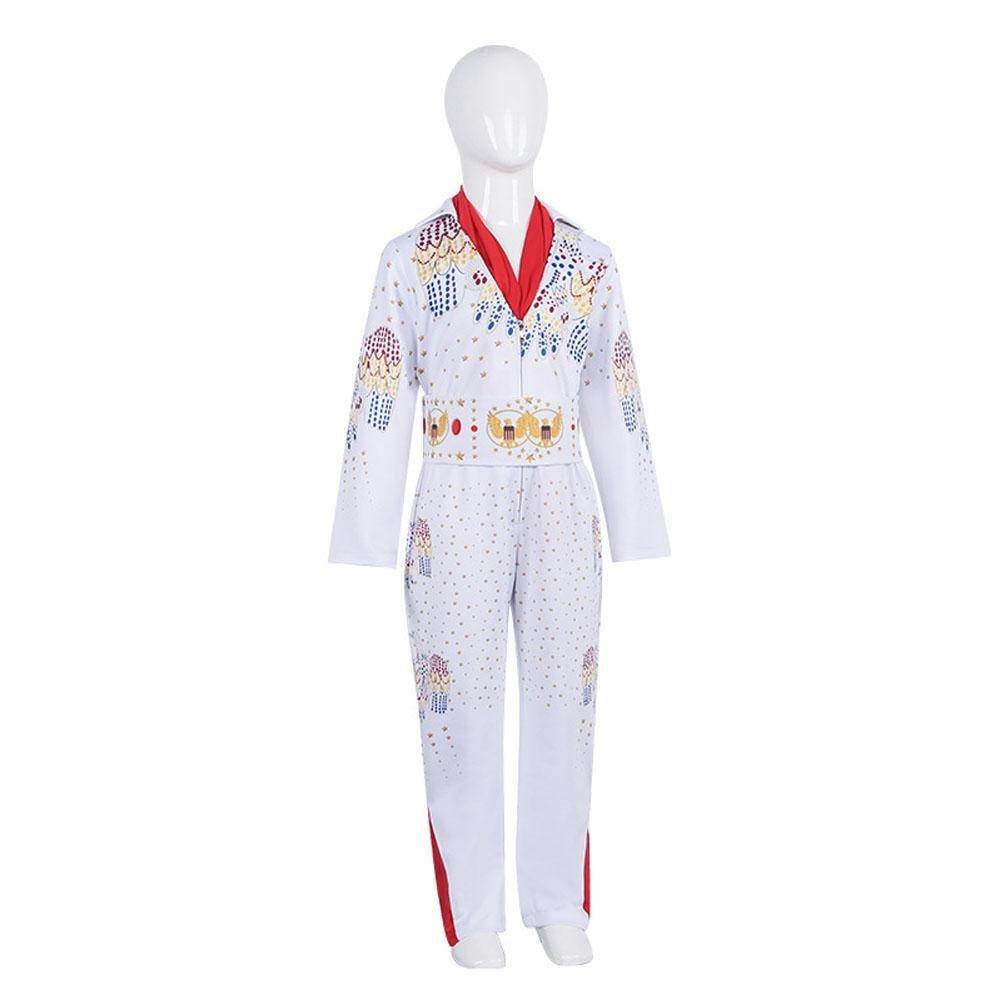Elvis Presley Rock Singer Cosplay Costume for Halloween and Stage Performances Adult and Children - zzcosplay