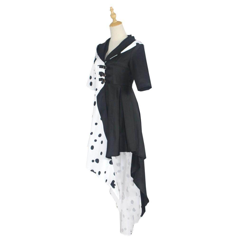 Evil Madame Costume Cruella De Vil cosplay dress 101 Dalmatians - zzcosplay