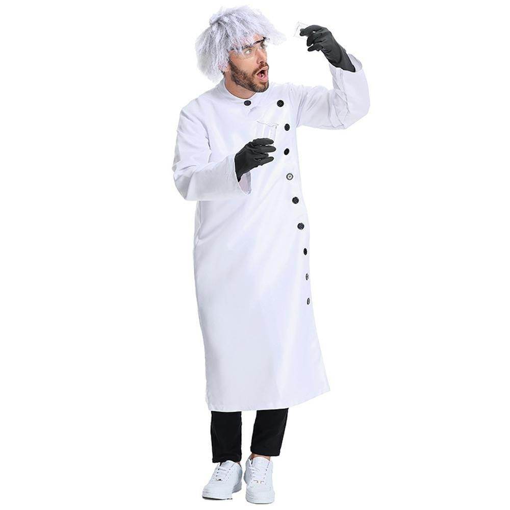 Frankenstein Mad scientist Professional Lab Coat Halloween Party Cosplay Set - zzcosplay