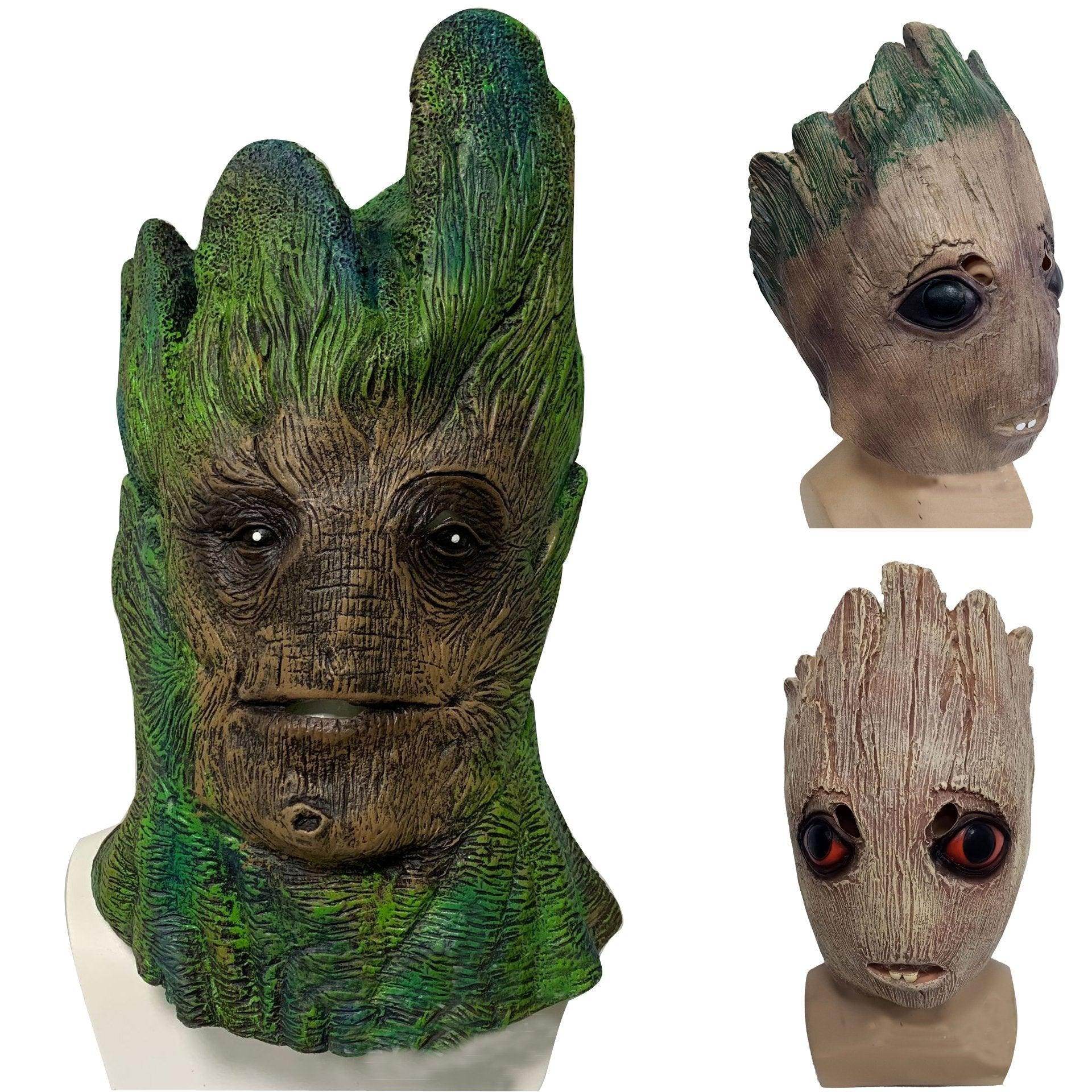 Guardians of the Galaxy Groot Mask latex Halloween - zzcosplay
