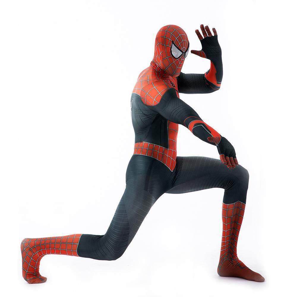 Halloween Cosplay Peter B Parker Spiderman Jumpsuit Superhero Tights Costume Suit Zentai For Adult Kids - zzcosplay