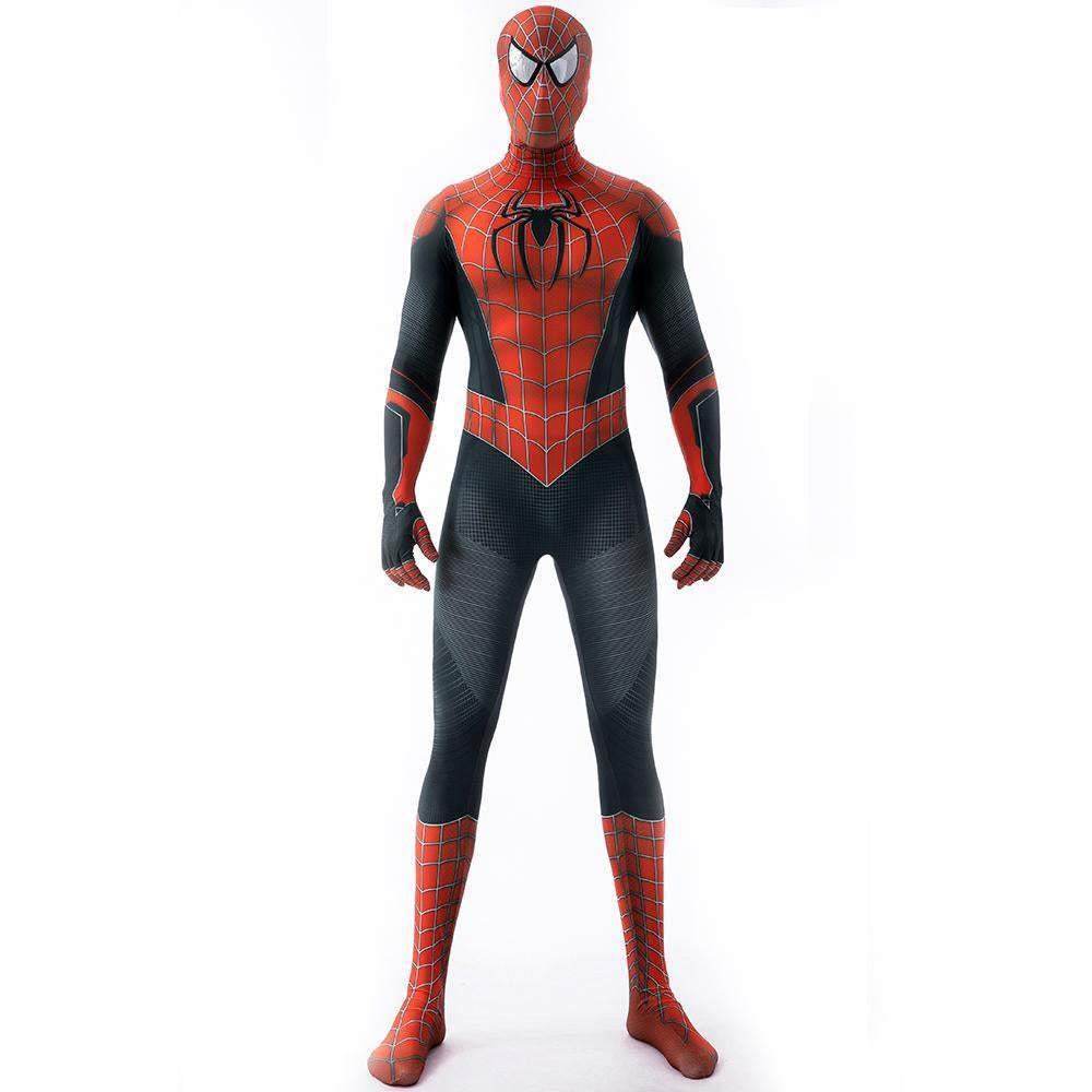 Halloween Cosplay Peter B Parker Spiderman Jumpsuit Superhero Tights Costume Suit Zentai For Adult Kids - zzcosplay