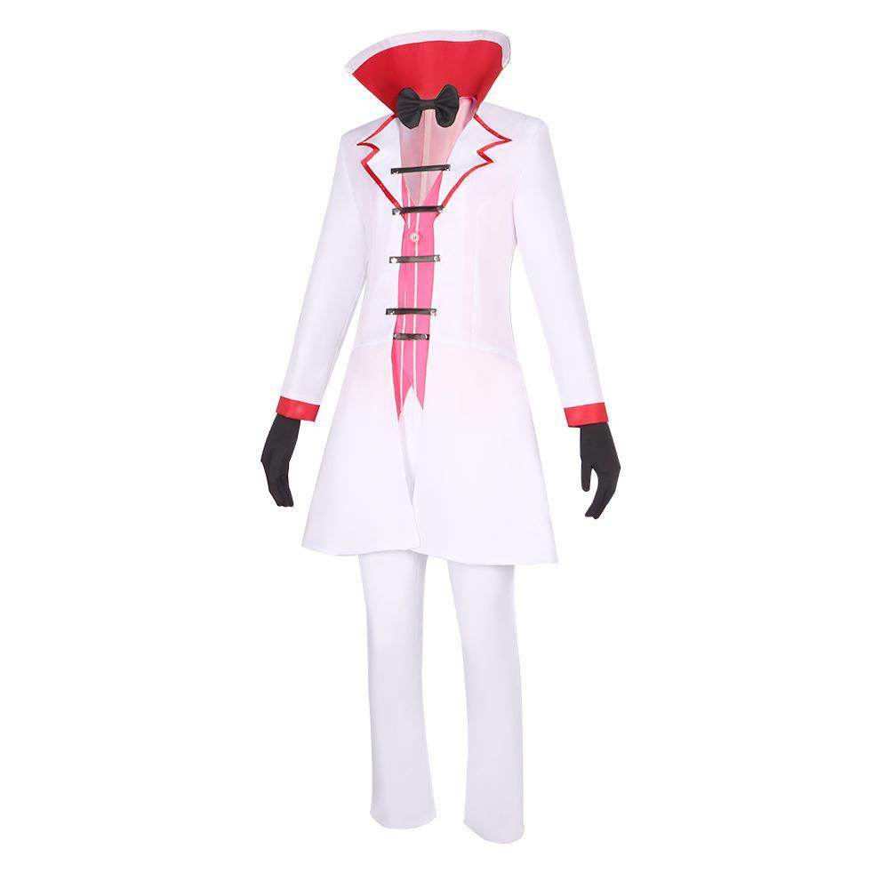 Hazbin Hotel Lucifer Morningstar White Suit Adult Cosplay Costume Carnival - zzcosplay