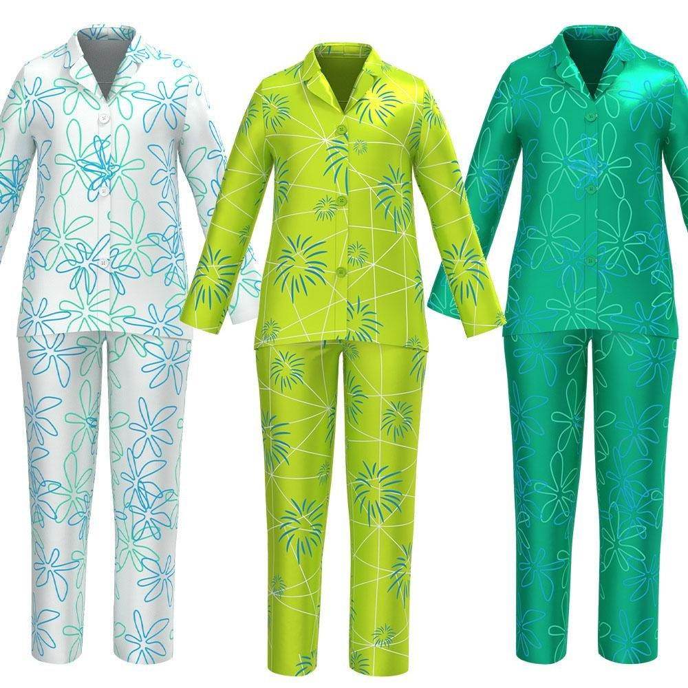 inside out 2 costumes Summer ice silk pajamas Home Wear - zzcosplay