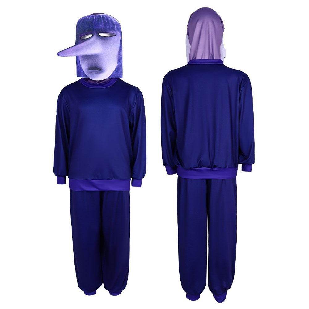 Inside Out 2 Ennui Costume Halloween Emotions Boredom Outfit Shirt Pant Suit For Kids Adult - zzcosplay