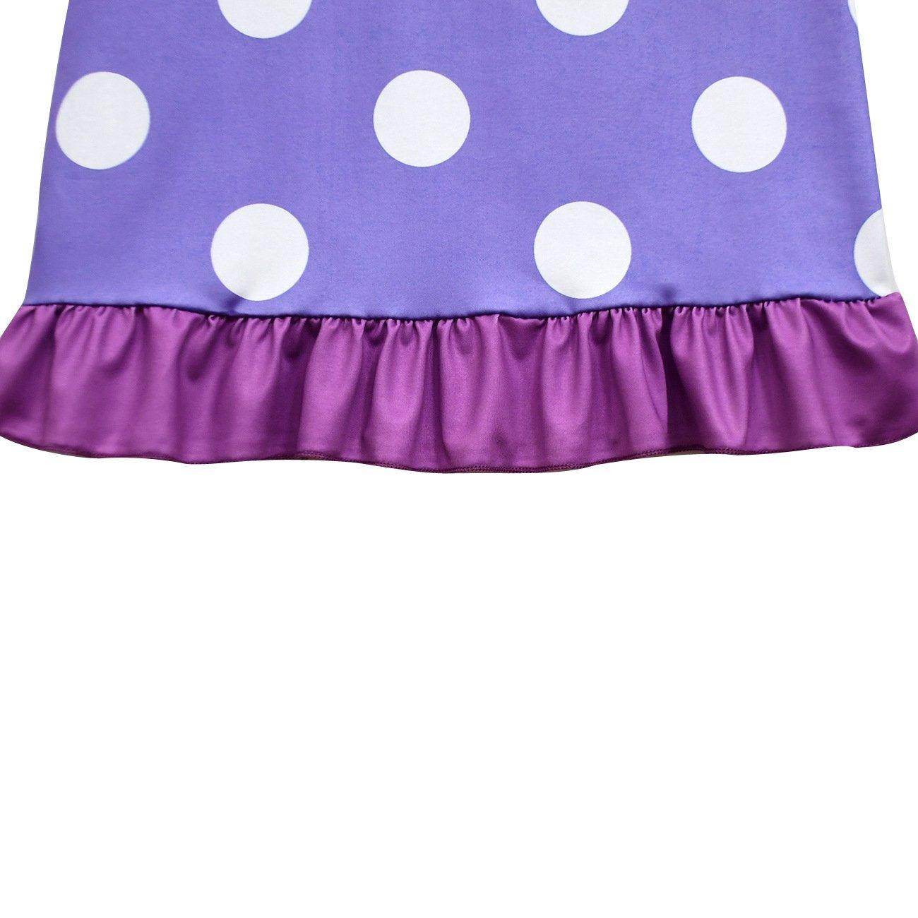 Inside Out Cosplay Costume Ruffle Nightgown for Girls Kids' Homewear Dress with Bag - zzcosplay