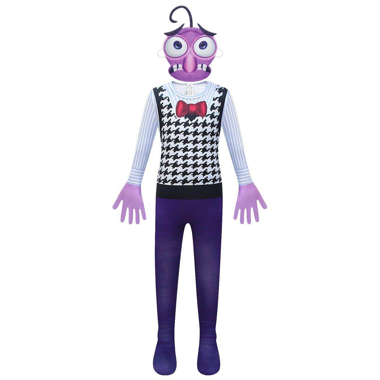 Inside Out Fear Cosplay Jumpsuit for Boys Kids' Zentai Costume - zzcosplay