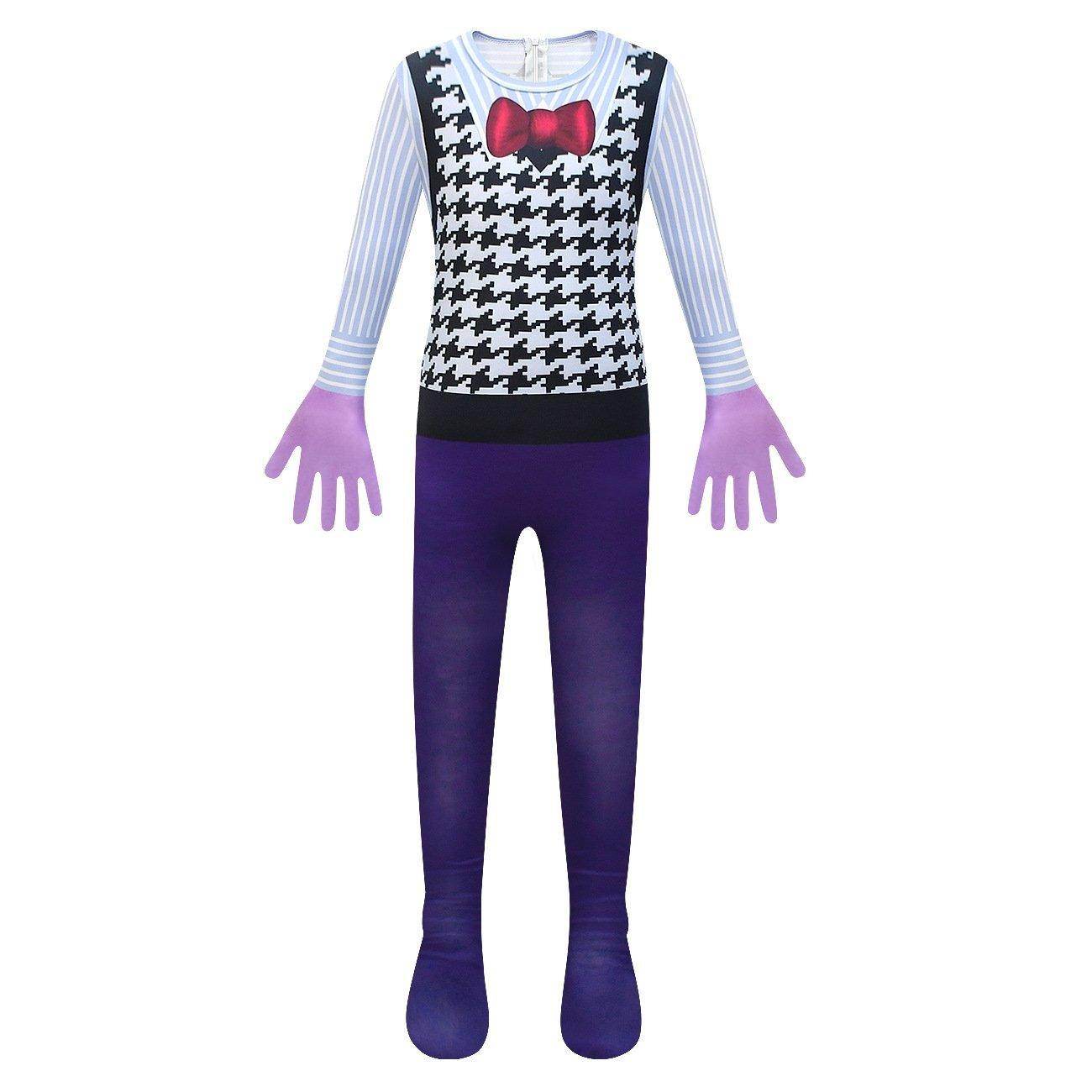 Inside Out Fear Cosplay Jumpsuit for Boys Kids' Zentai Costume - zzcosplay