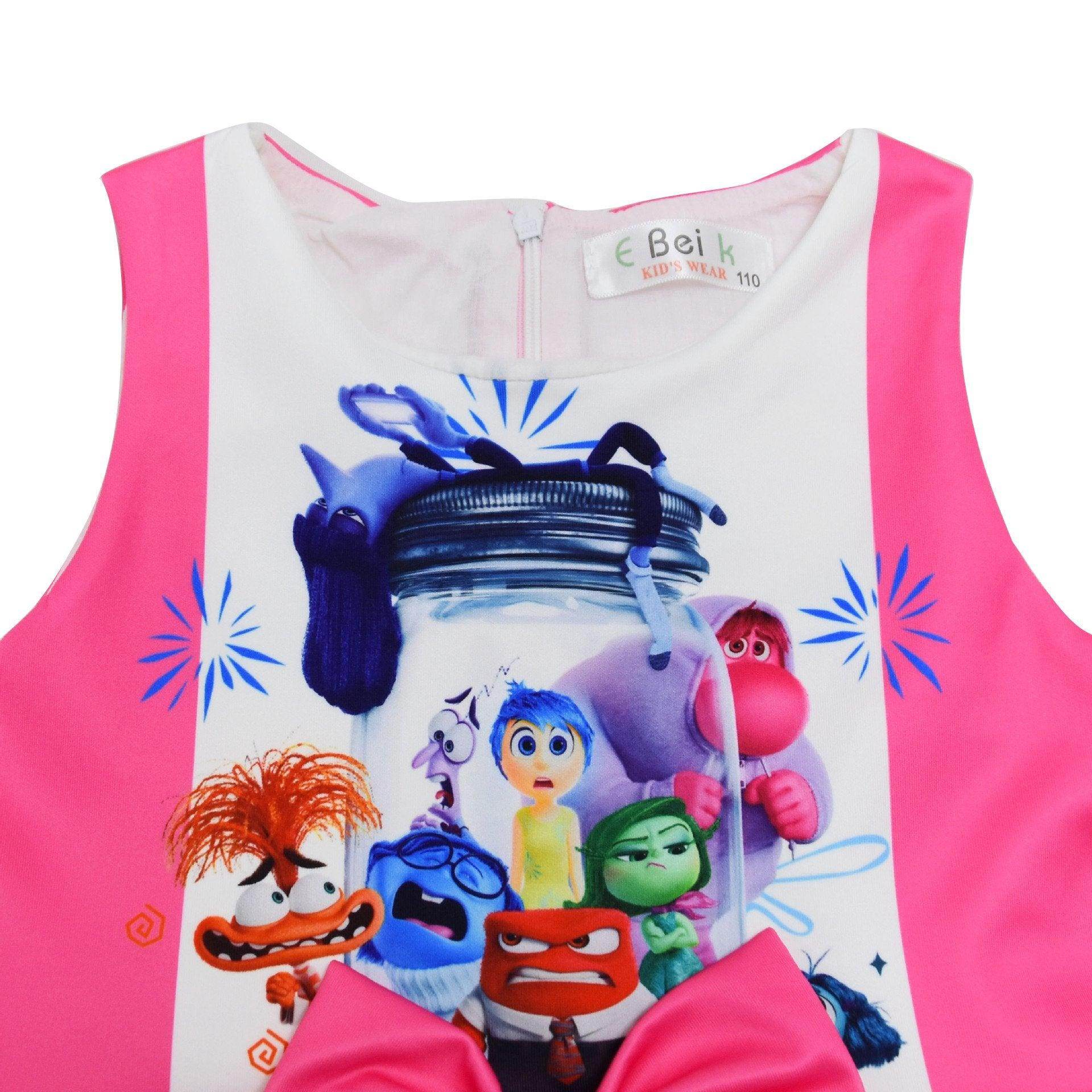 Kids' Inside Out 2 Dress All characters Girls' Movie Costume for Parties and Play - zzcosplay