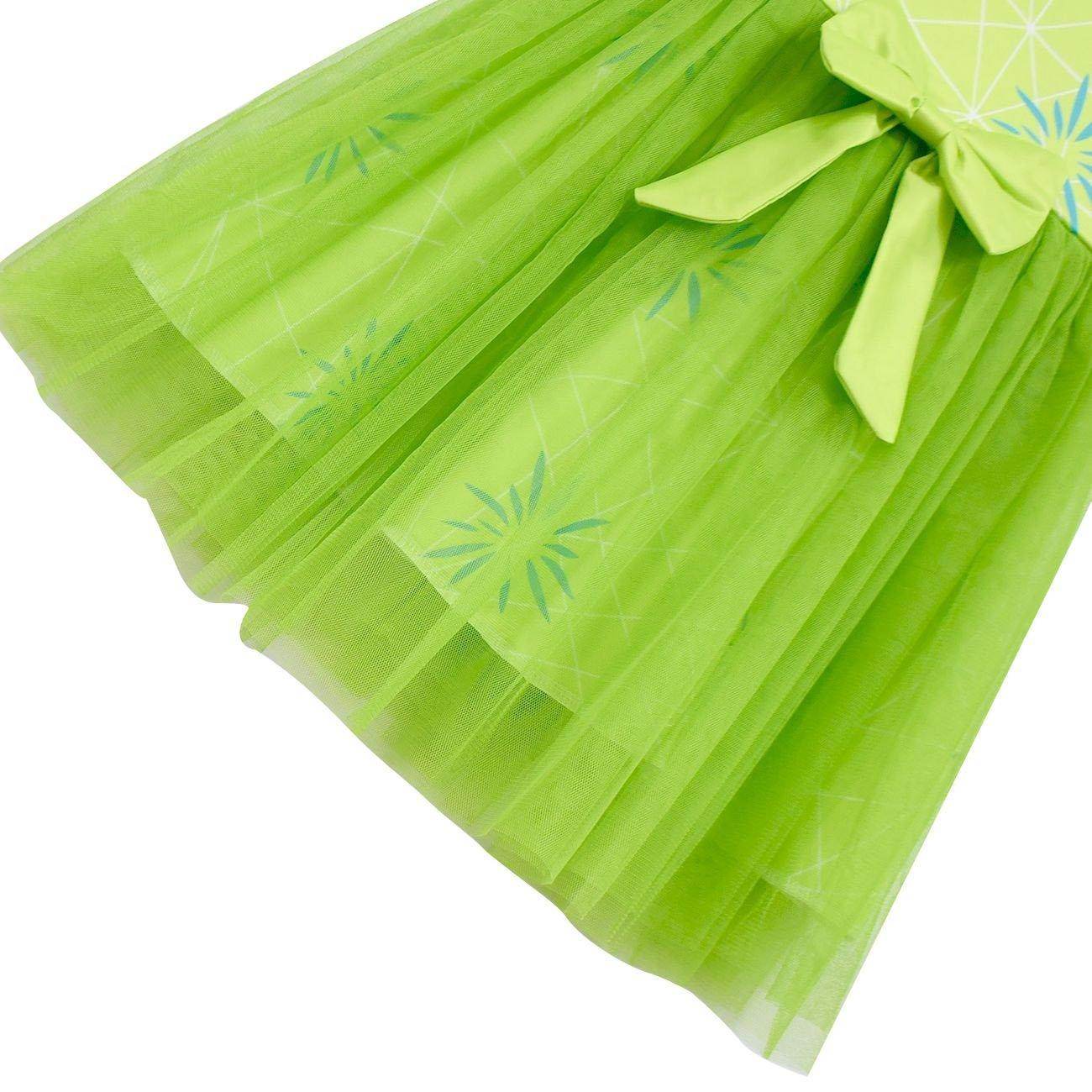 Kids' Inside Out Joy Tutu Dress Costume Cosplay Princess Gown with Bag and Mask - zzcosplay