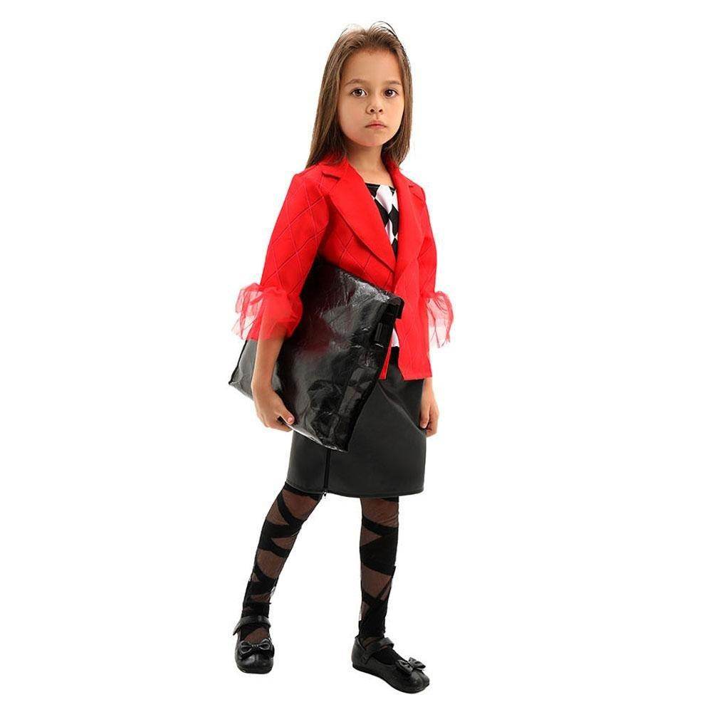 Kids Joker 2 Costume Double Delusion Role Playing Harley Quinn Cosplay Halloween - zzcosplay