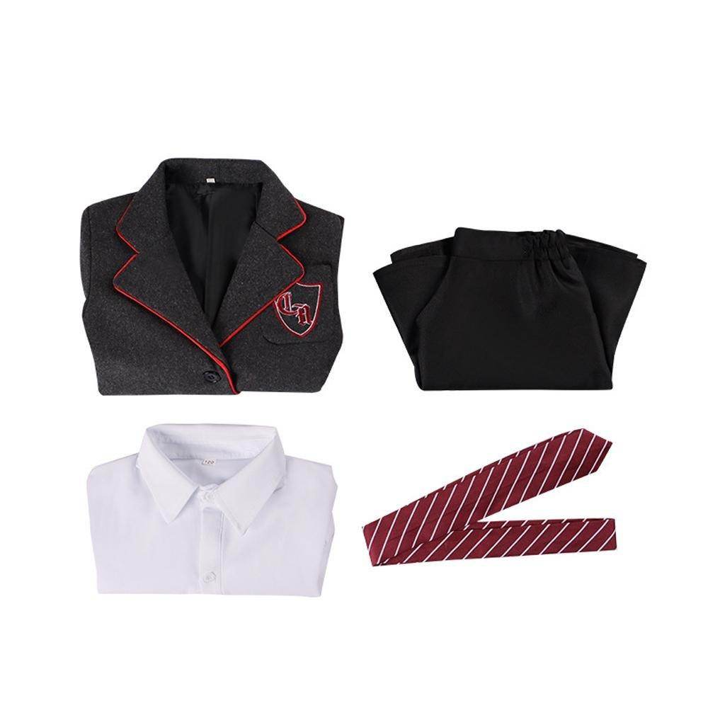 Kids Matilda Musical Cosplay Costume Outfit Girls School Uniform Suit Jacket Shirt Skirt Tie Party Stage Full Set - zzcosplay