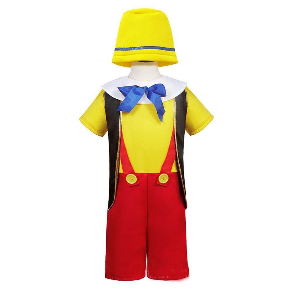 Long nose Pinocchio Set Halloween Carnival Cosplay Costume For Kids - zzcosplay