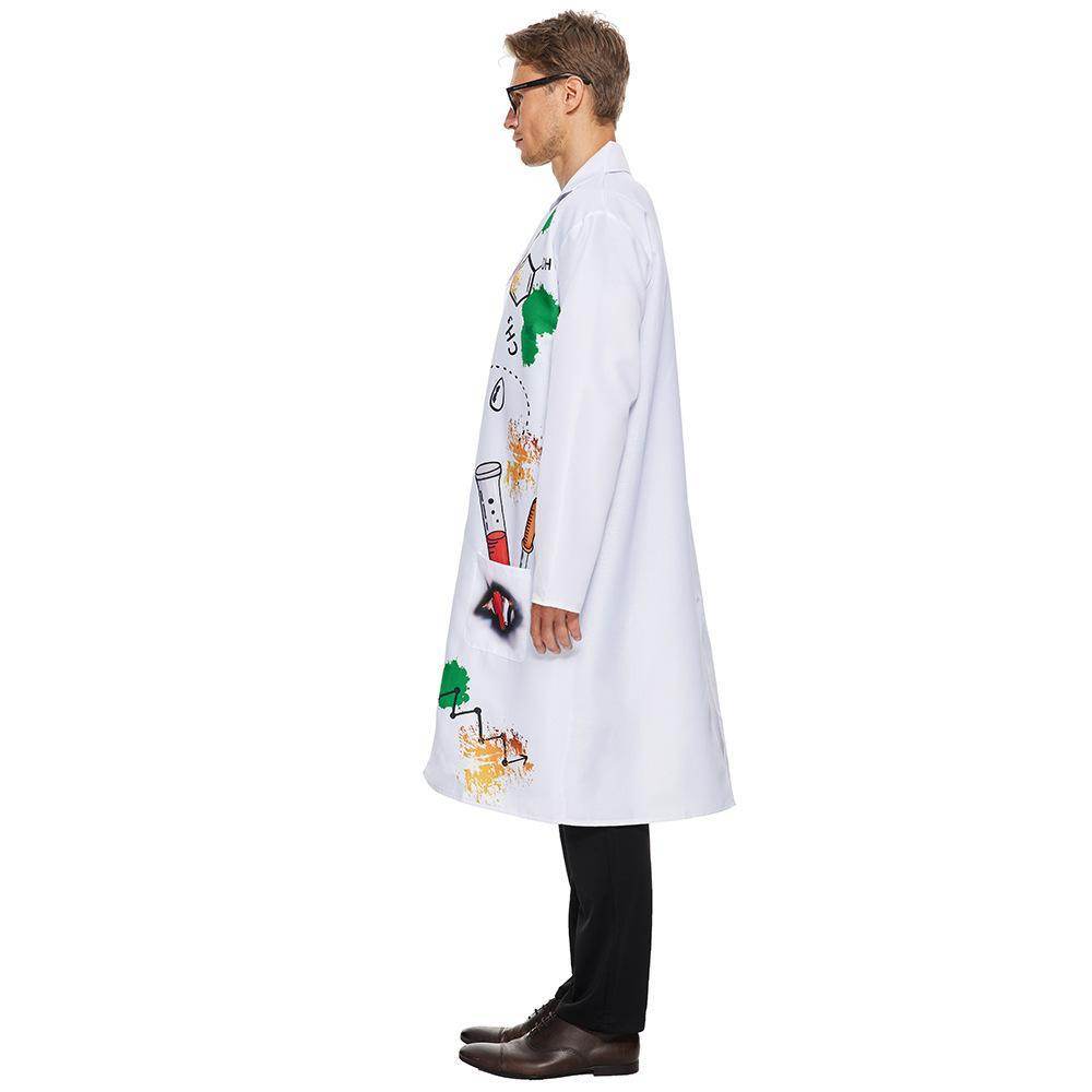 Mad Scientist Coat with Wig Halloween carnival costume for Adult - zzcosplay