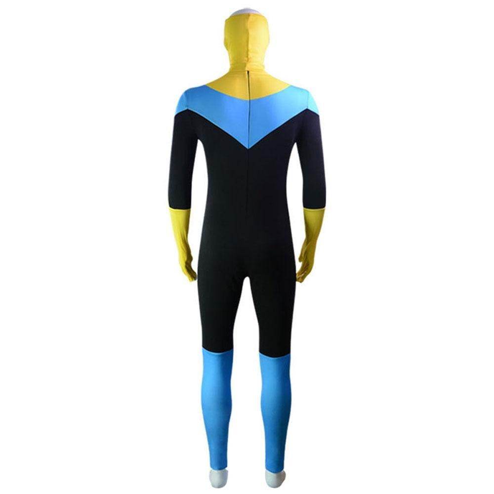 Mark Grayson Invincible Costume Bodysuit Zentai Hero Cloak Cosplay - zzcosplay