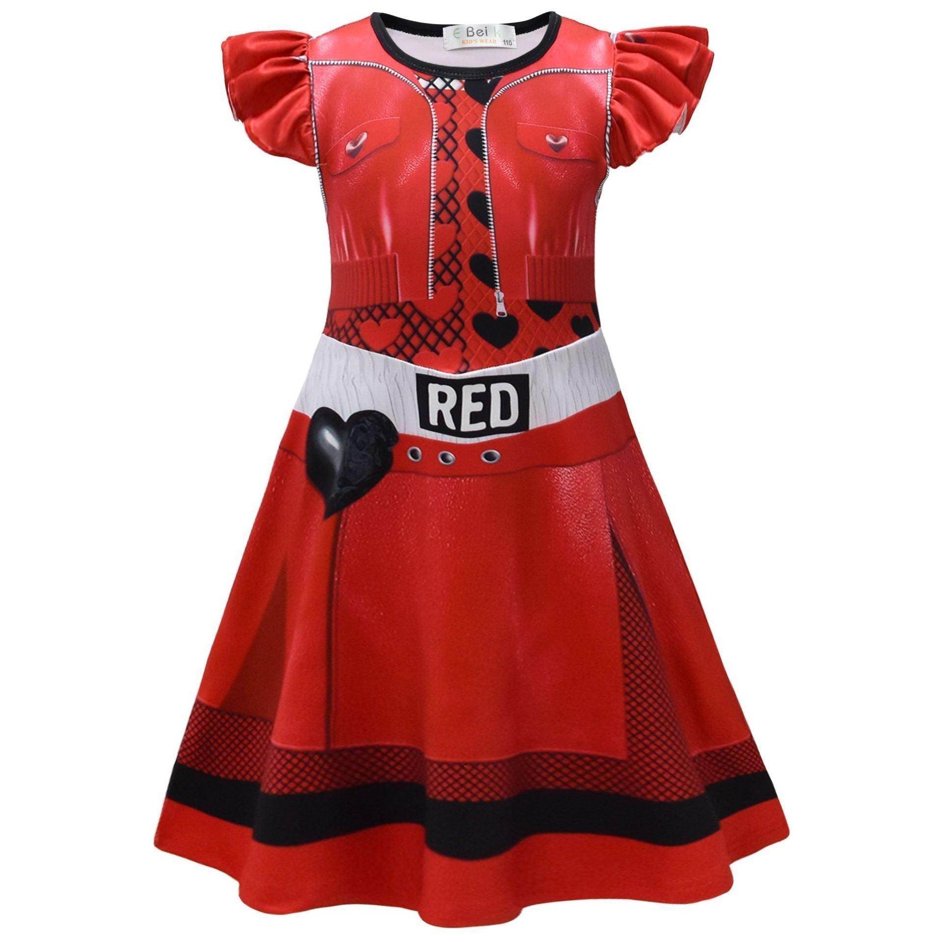 Red from Descendants 4 Queen of Hearts Costume Dresses - zzcosplay