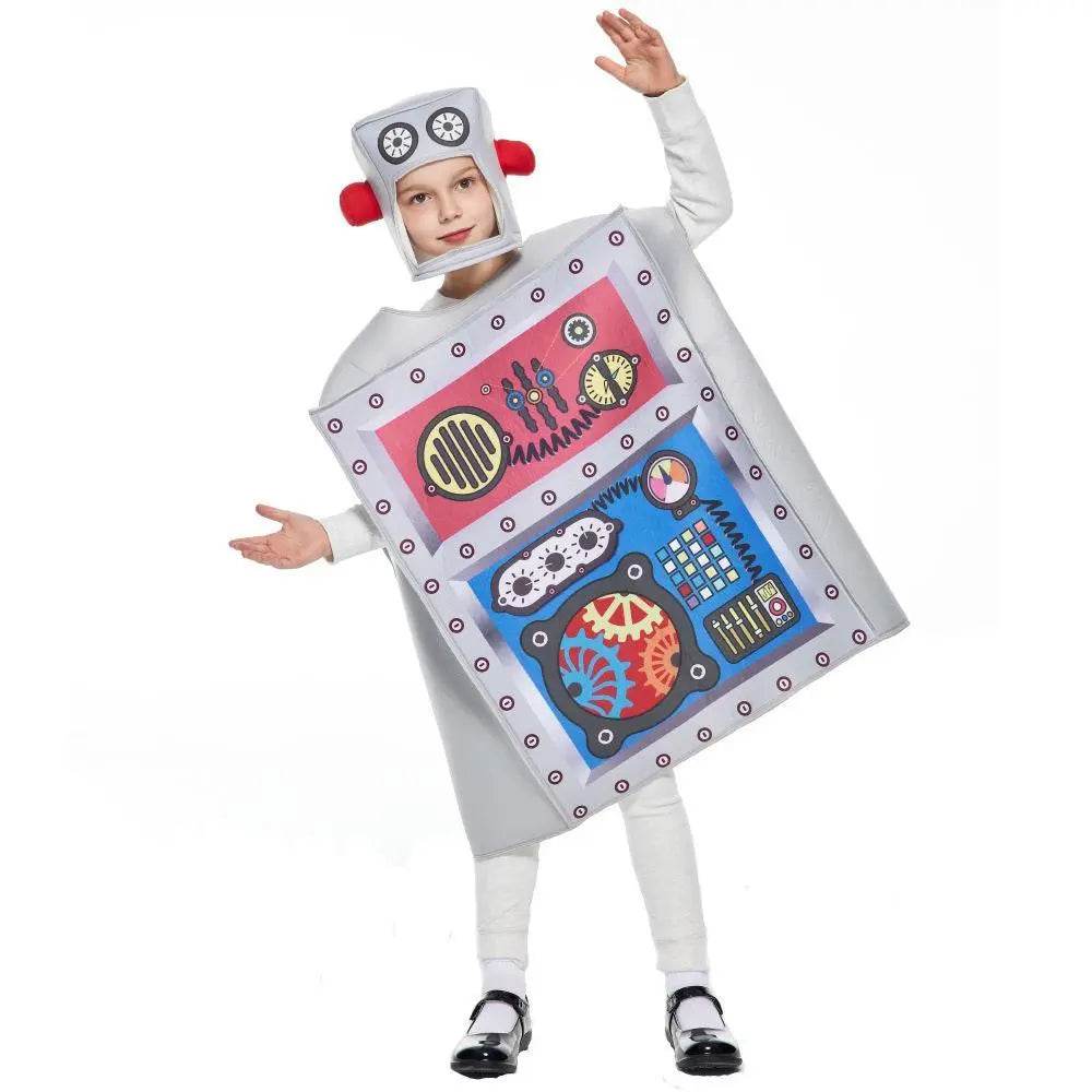 robot Cosplay Costumes Compound Sponge Party halloween for Kids - zzcosplay