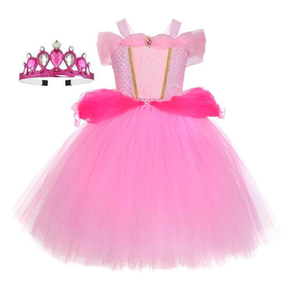Snow White Princess Costume Kids Girls Cosplay Party Tutu Cake Dress Halloween Outfit - zzcosplay