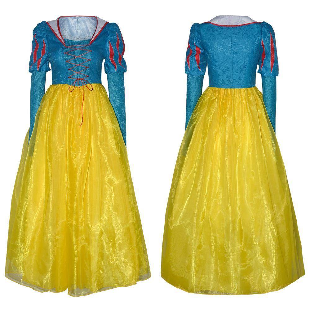 Snow White Princess Dress Cosplay Costume Carnival For Adult - zzcosplay